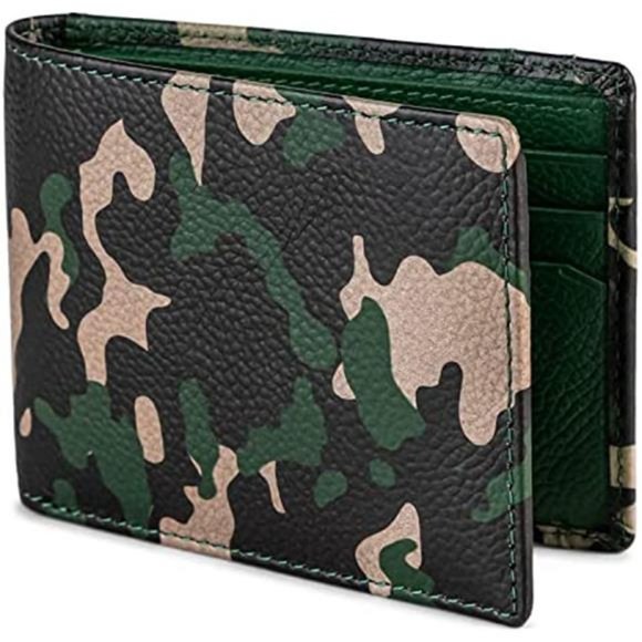 Bags Camo Wallets For Men In Green Leather Military Pattern Poshmark